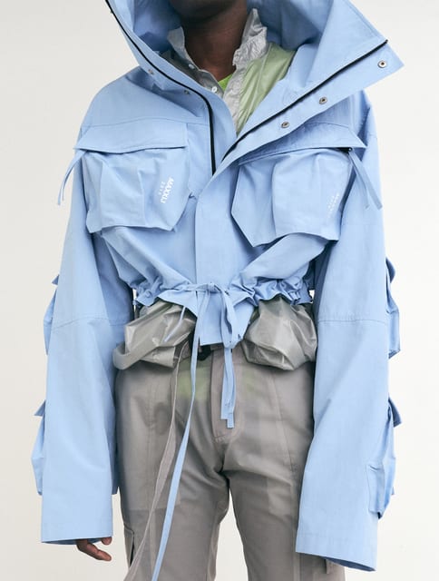 Skyblue Multi Pocket Jacket