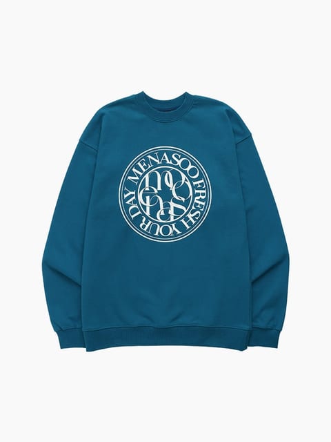 UNISEX_CIRCLE LOGO SWEATSHIRT_BLUE