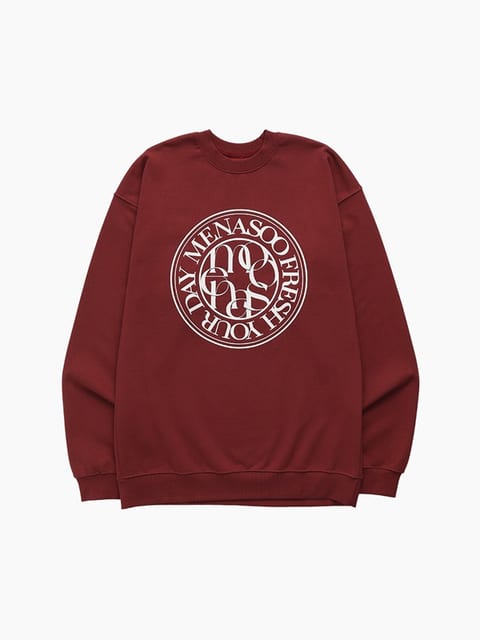 UNISEX_CIRCLE LOGO SWEATSHIRT_RED