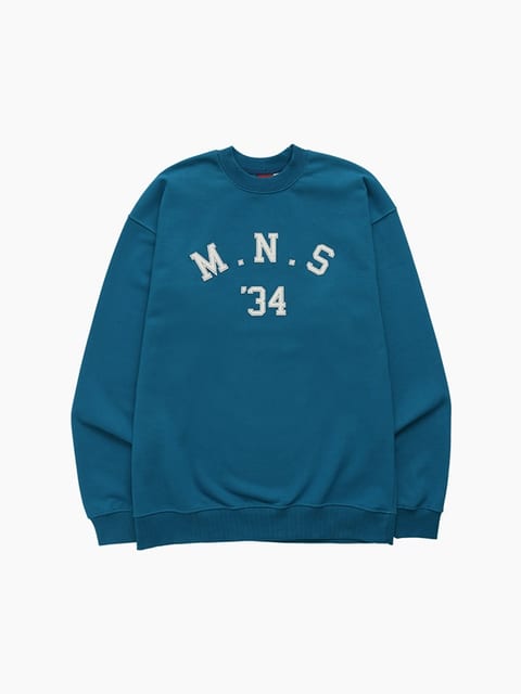 UNISEX MNS34 APPLIQUE SWEATSHIRT_BLUE