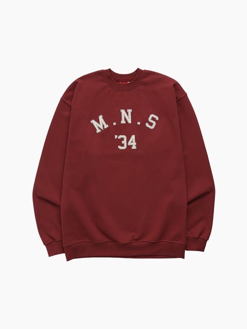 UNISEX MNS34 APPLIQUE SWEATSHIRT_RED