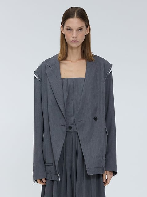 Signature unbalanced jacket