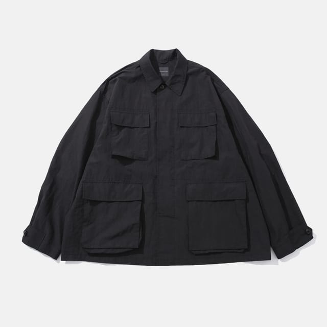 [AW21]OVER MIL JACKET / BLACK RIPSTOP