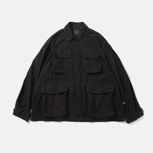 [AW21]OVER MIL JACKET / DYED BLACK