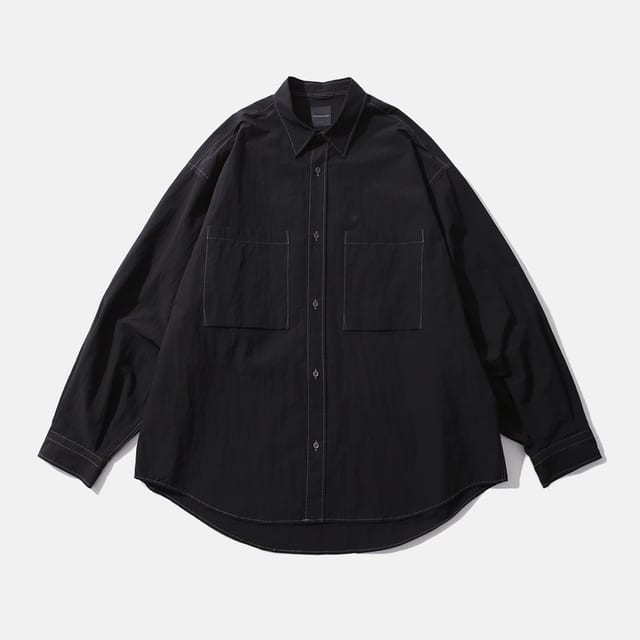 [AW21]WIDE WORK SHIRTS / BLACK