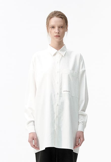 MONOPHOBIA REFLECT OVERSIZED POCKET SHIRT