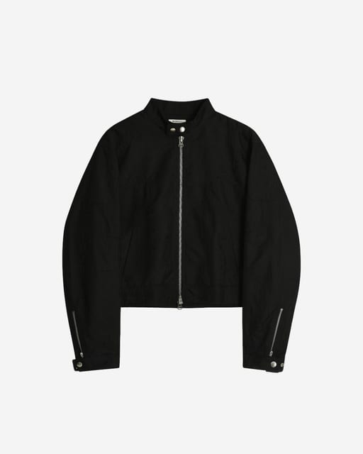 Jacquard biker jacket
