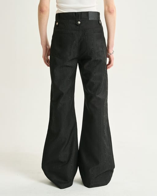 Jacquard flared pants