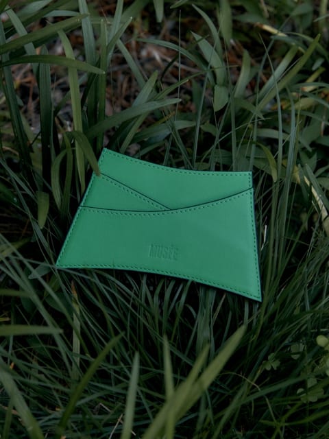 KLIMT Curved Silhouette Card Wallet_Green