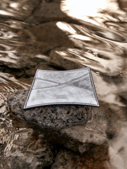 KLIMT Curved Silhouette Card Wallet_Silver