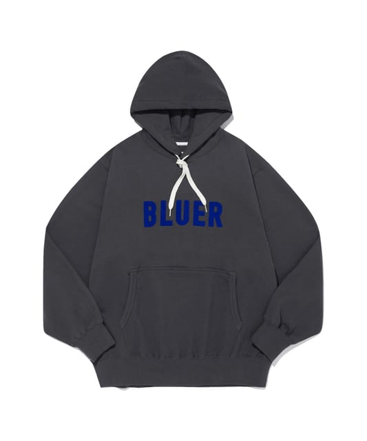 BLUER TEAM HOODIE CHARCOAL