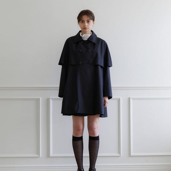 Cape trench coat