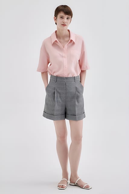 22N summer check half pants [G/CH]