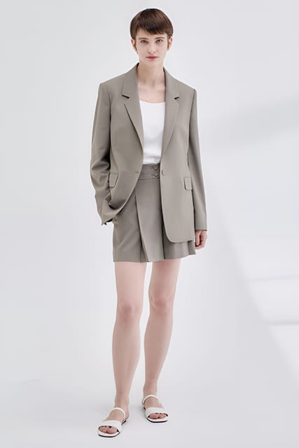 22N summer suit half pants [S/GY]