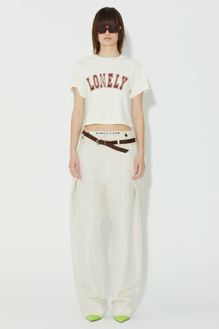 LONELY/LOVELY BABY T SHIRT CREAM