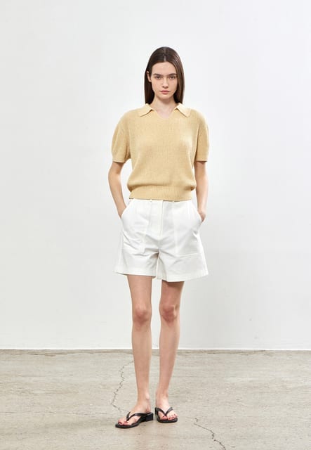 FATIGUE SHORT PANTS - WHITE