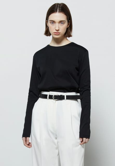 SIGNATURE SILKET T-SHIRTS - BLACK