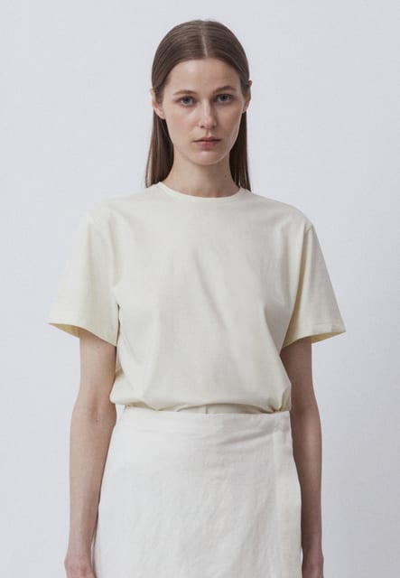 SILKET HALF T-SHIRTS - LIGHT YELLOW