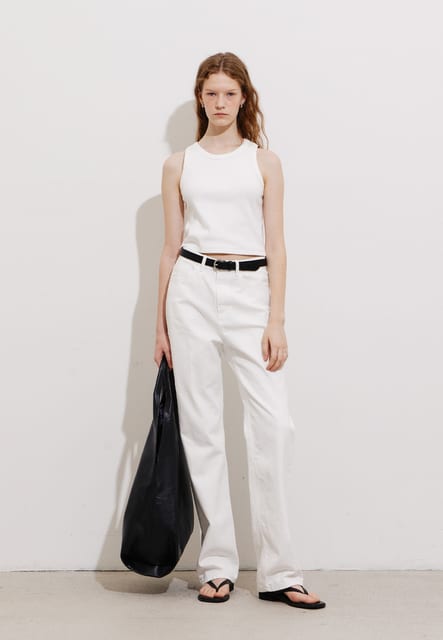 STRAIGHT WHITE DENIM