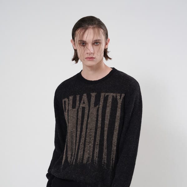 [PR:ET A PORTER] DUALITY MOHAIR KNIT (BLACK)
