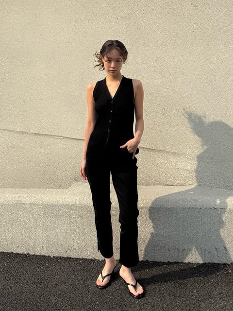 ANKLE CAPRI PANTS_BLACK