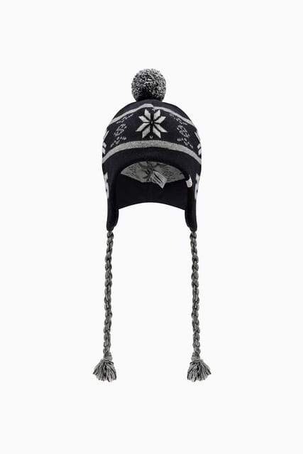 BELL EARFLAP BEANIE, NAVY