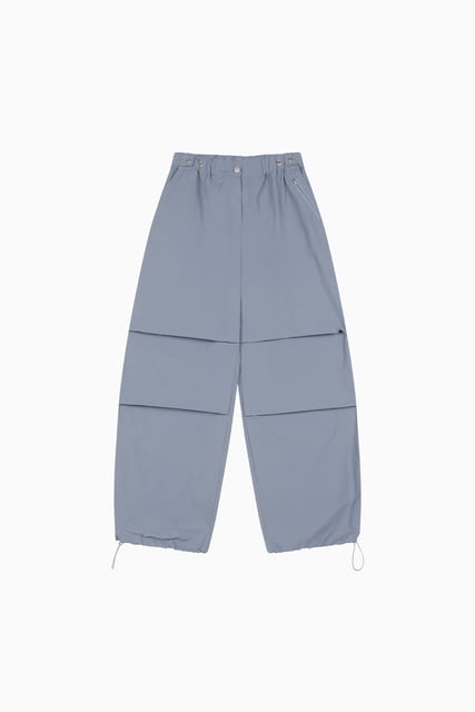 EFFECT NYLON PANTS, BLUE