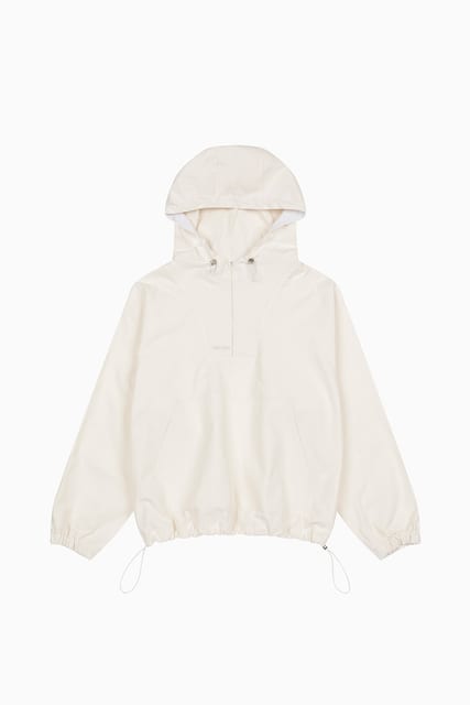 HOODED ANORAK, IVORY