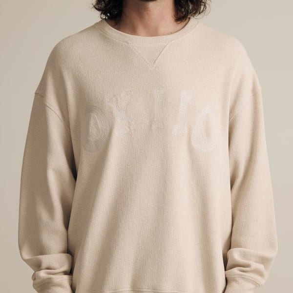 Philip Chain Logo Sweatshirt [Beige]