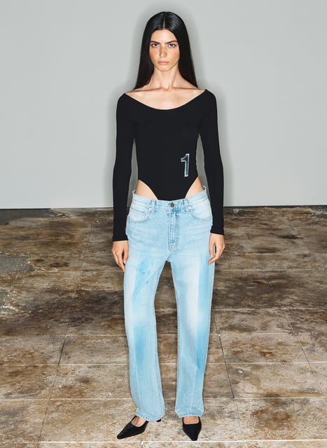 [THEOPEN PRODUCT] BLUE SHADED JEANS, BLUE