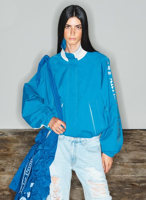 [THEOPEN PRODUCT] WINDBREAKER BOMBER, BLUE