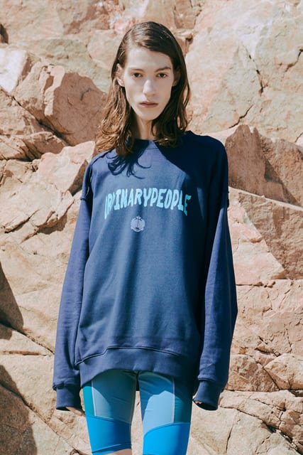 DESTROYED SEAM-LINE CHARCOAL SWEATSHIRTS