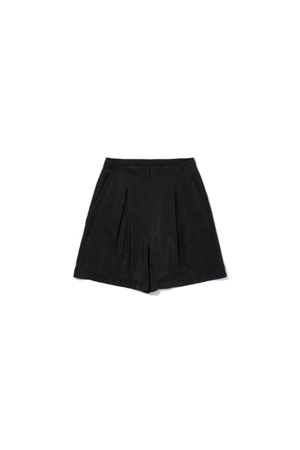 Silk-like Shorts Black