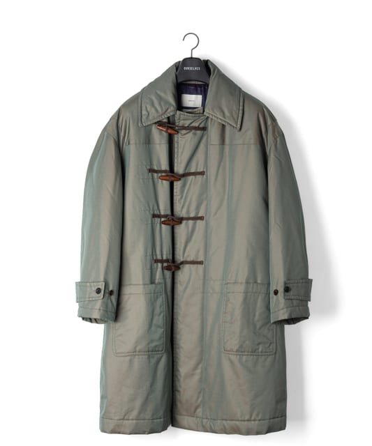 [24FW] Insulation Gabardine Duffle Coat - Olive
