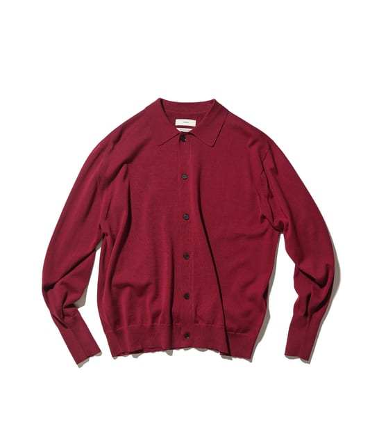 [25SS] Collar Cardigan - Red