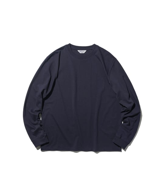 [25SS] Silky Cotton Long Sleeve - Vintage Navy