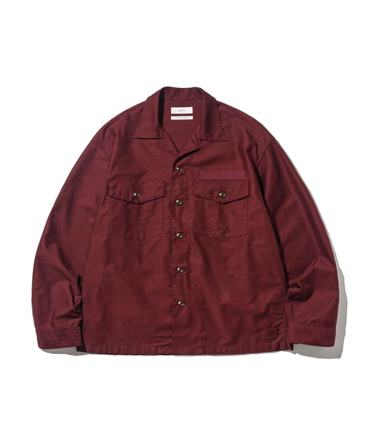 [25SS] Utility 107 Shirt Jacket - Burgundy