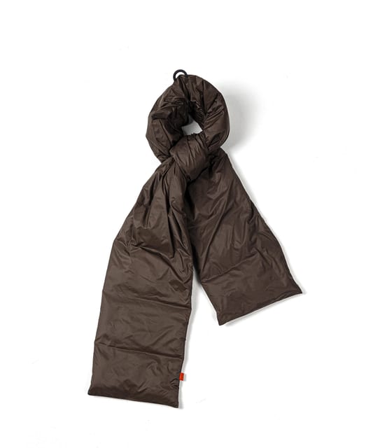 Goose Down Muffler - Brown