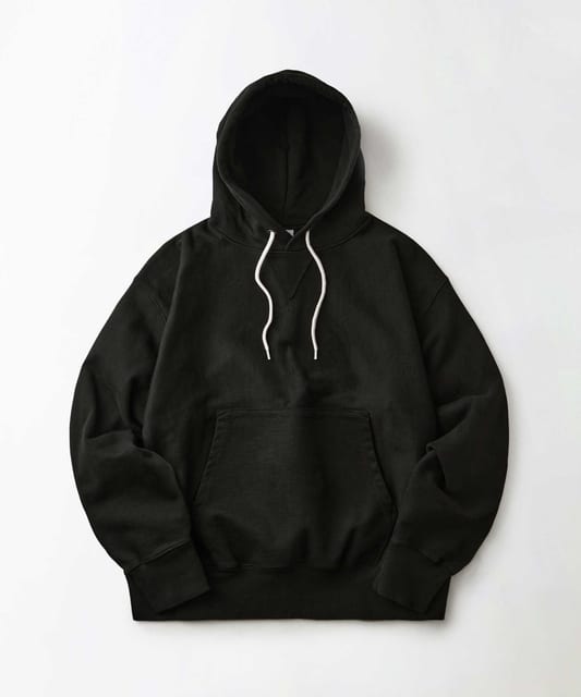 REVERSE HEAVY HOOD SWEAT_BLACK