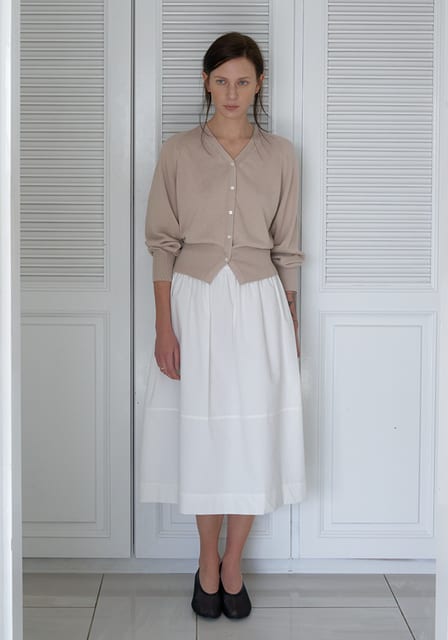LILY COTTON FLARE SKIRT_IVORY_OD2C2MSK41IVY
