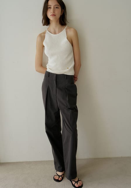 WAIST COTTON PANTS_CHARCOAL_OD2C2MPL41CHL