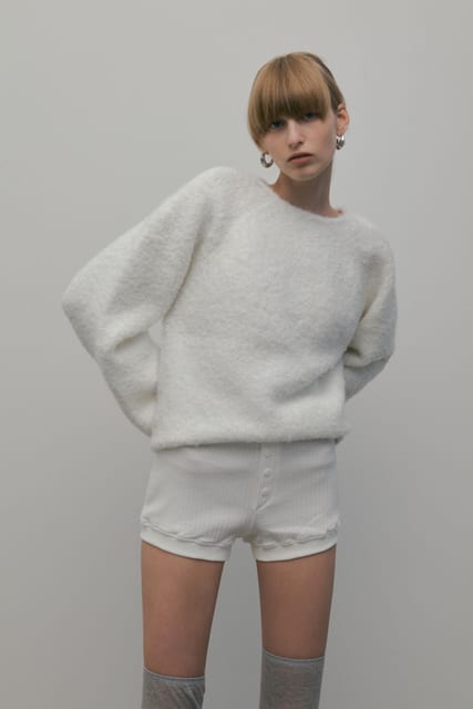 FURRY WOOL KNIT_IVORY