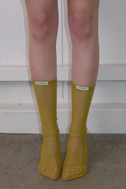 MESH SOCKS_OLIVE