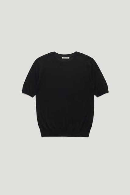 [16GAUGE] TENCEL SILK KNIT_BLACK