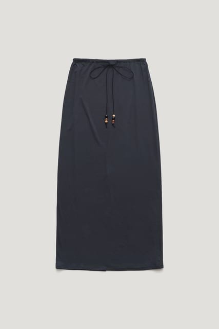 MEMO STRING MODAL SKIRT_BLUE NIGHTS