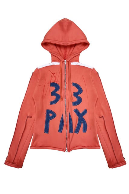 PAX 33 Orange Straight-Fit Hoodie