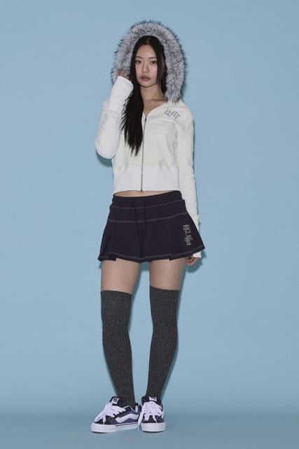 Mari Fur Hoodie Jacket (Ver.2) (White)