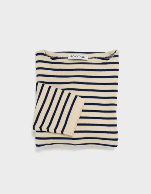 Côte Bateau Stripe Knit (Butter & Navy)
