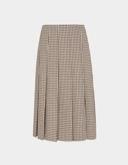 Elin Check Skirt (Brown)