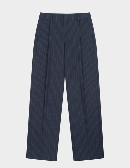 Elordi Pin Stripe Slacks (Blue Navy)